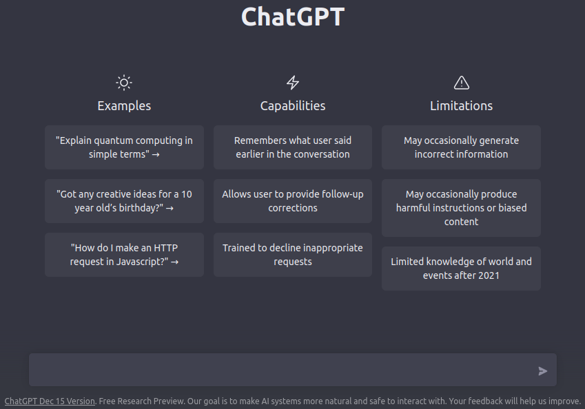 ChatGPT możliwości i ograniczenia